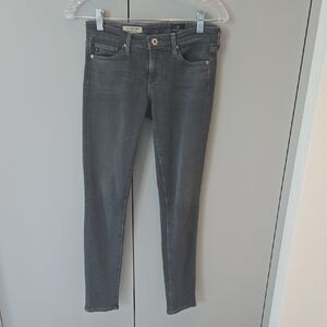 Ag Adriano Goldschmied Charcoal Skinny Jeans